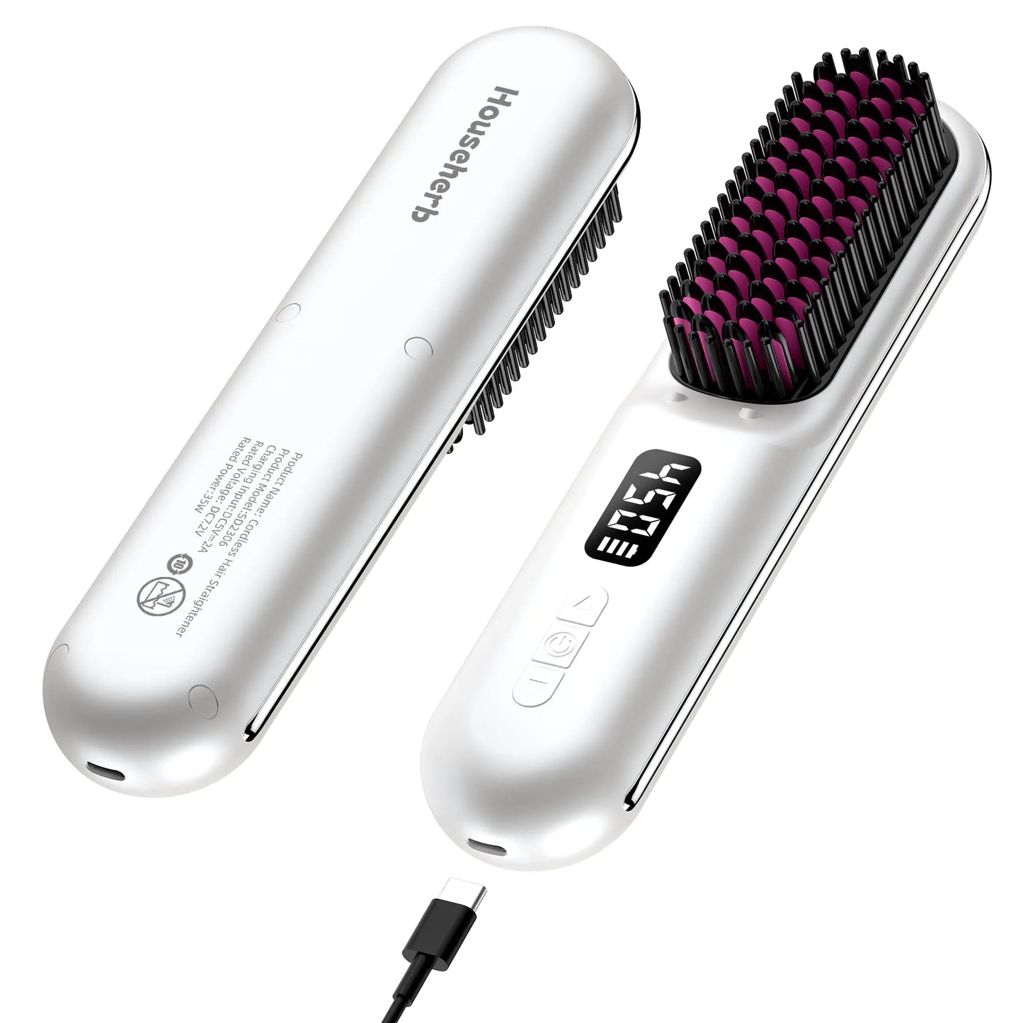 Househerb Cordless Hair Straightener Brush